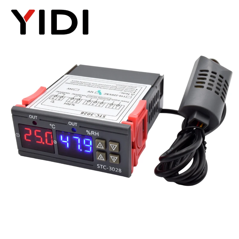 Digital Hygrometer Probe - STC-3028 LED Digital Thermostat Temperatur Feuchtigkeit