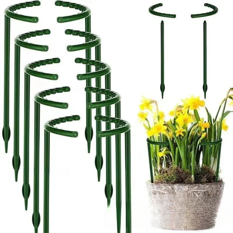 Vine Climbing Plastic - Pflanzenstütze Garten-Halbkreis-Blumenständer Käfig Pflanzen-Fixierstab Rankhilfe Rankenstütze