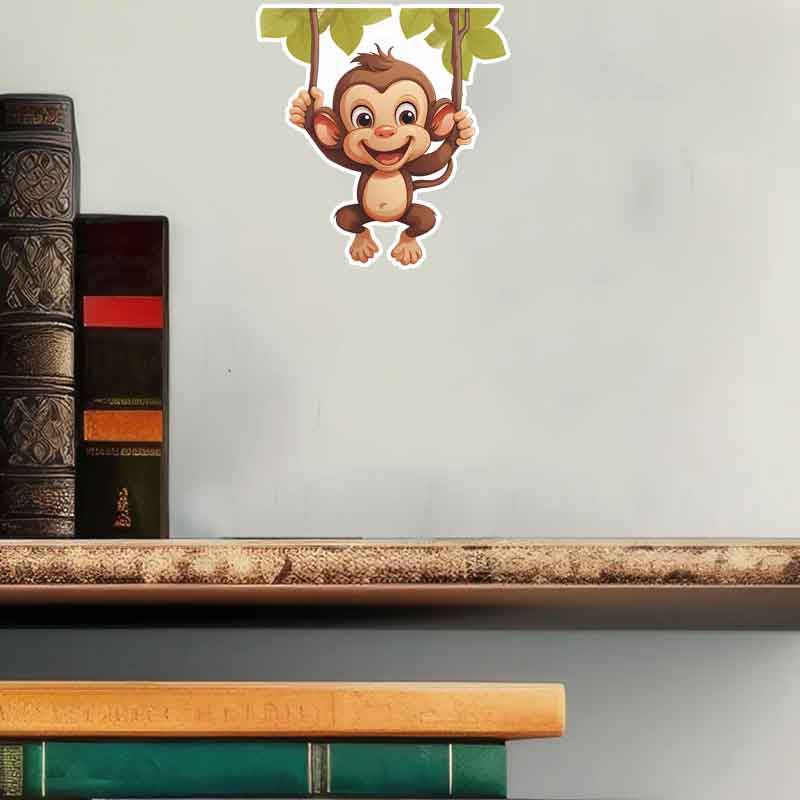 Niedlicher kleiner Affe Wohnzi – Pvc Panel Background Bewertung und Preis