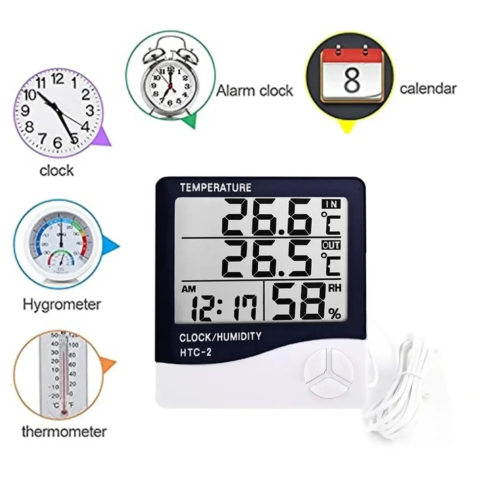 Digitales LCD-Thermometer und  – Digital Hygrometer Probe Bewertung und Preis