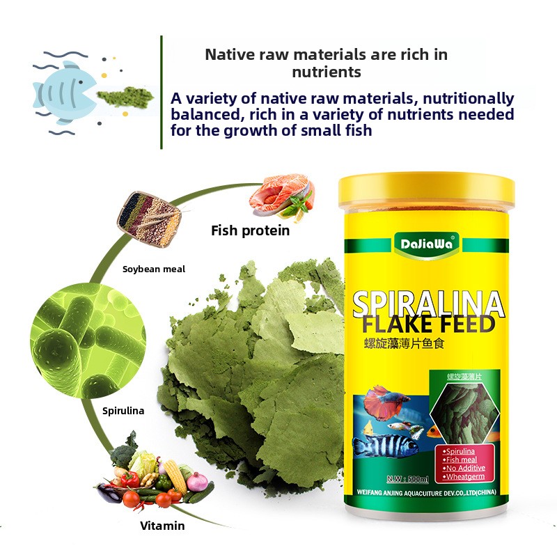 DaJiaWa Spirulina-Flockenfisch – Tetra Food Betta Flakes Bewertung und Preis